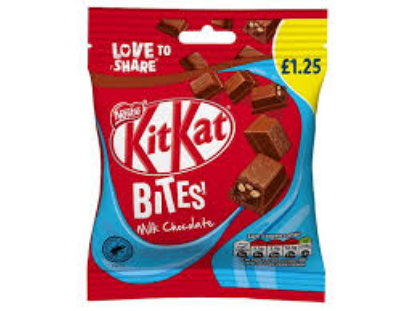 NESTLE KITKAT BITES MILK CHOCOLATE 80G